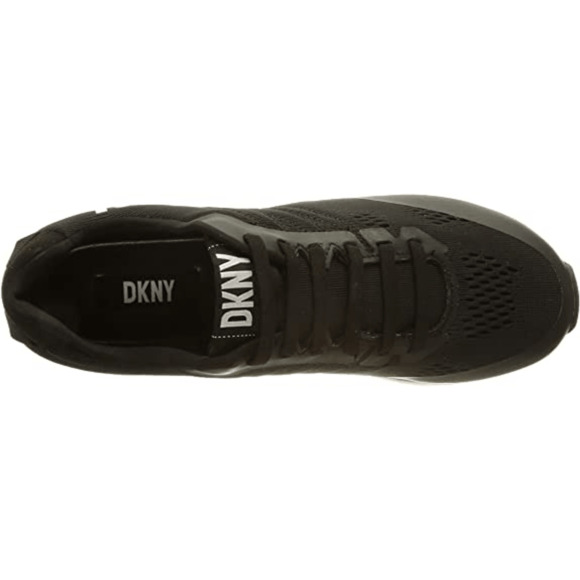 DKNY Jaxson women Lace up  Athletic casual sneakers Black/White 8.5 - Picture 2 of 5